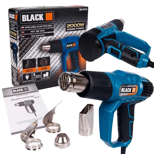 Black-Tools elektromos hőlégfúvó 2000W - 38453