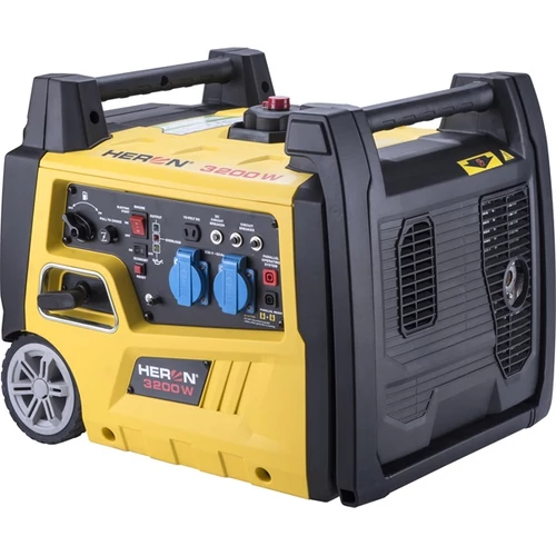 HERON benzinmotoros áramfejlesztő, 1,0kVA, 230V, digitális szabályzású