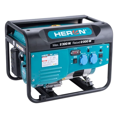 HERON benzinmotoros áramfejlesztő, max 1800 VA, egyfázisú