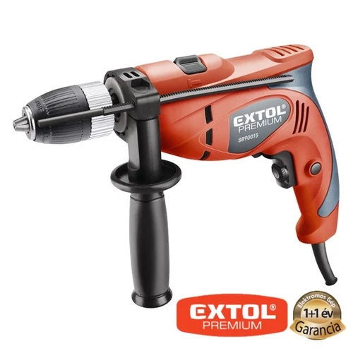 EXTOL ütvefúrógép 550W, 0-3000 ford/perc; gyorstokmány, 1,5-13mm, papírdobozban