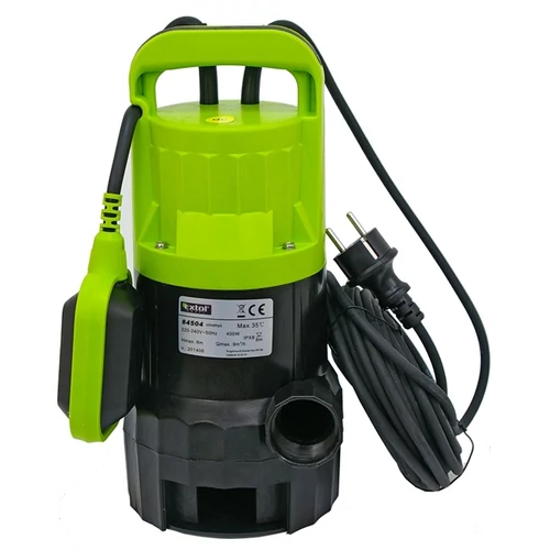 Szenyvíz és Búvárszivattyú, úszókapcsolóval, 400W Extol 