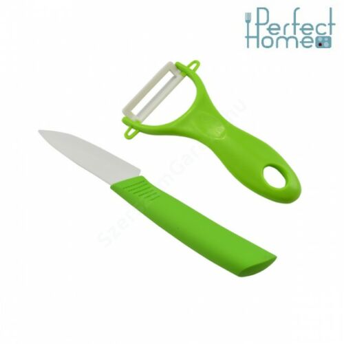 Perfect Home - Kerámia hámozó+kés Zöld